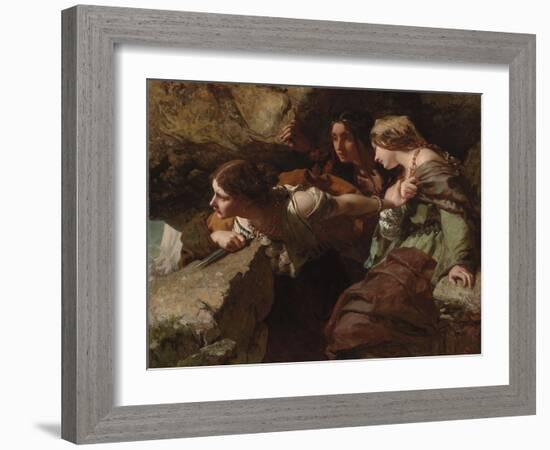 Courage, Anxiety and Despair: Watching the Battle-James Sant-Framed Giclee Print