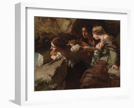 Courage, Anxiety and Despair: Watching the Battle-James Sant-Framed Giclee Print