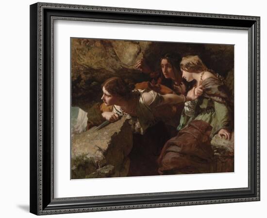 Courage, Anxiety and Despair: Watching the Battle-James Sant-Framed Giclee Print