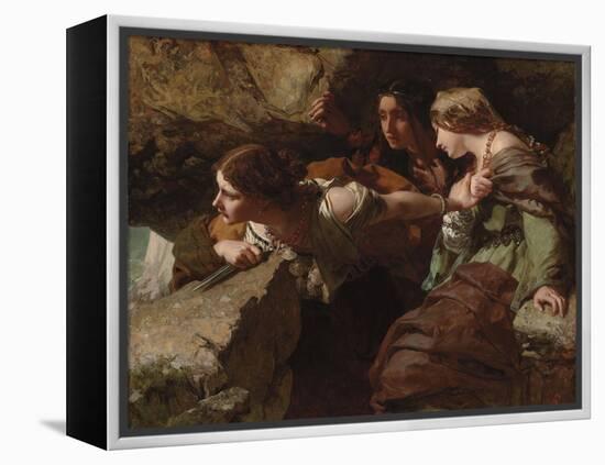 Courage, Anxiety and Despair: Watching the Battle-James Sant-Framed Premier Image Canvas