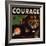 Courage Brand - Santa Paula, California - Citrus Crate Label-Lantern Press-Framed Art Print