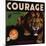 Courage Brand - Santa Paula, California - Citrus Crate Label-Lantern Press-Mounted Art Print