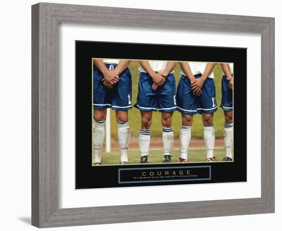 Courage - Soccer-Unknown Unknown-Framed Photo