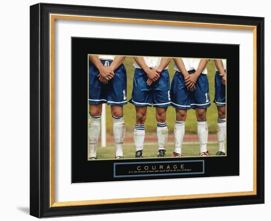 Courage - Soccer-Unknown Unknown-Framed Photo