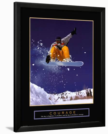 Courage-null-Framed Art Print