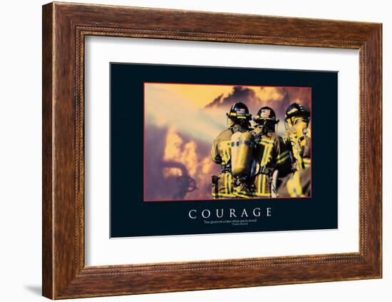 Courage-null-Framed Art Print