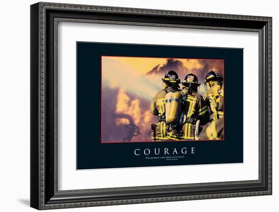 Courage-null-Framed Art Print