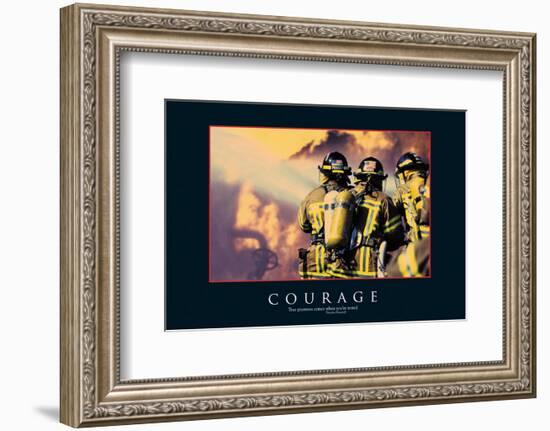 Courage-null-Framed Art Print