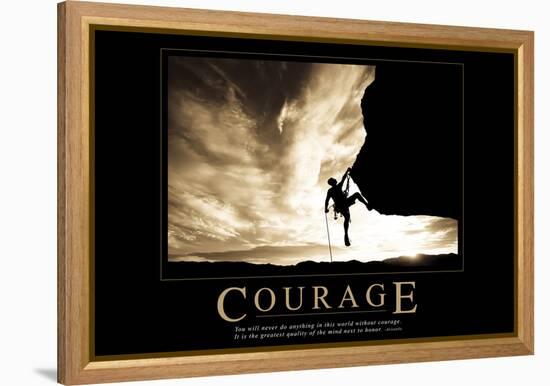 Courage-null-Framed Stretched Canvas