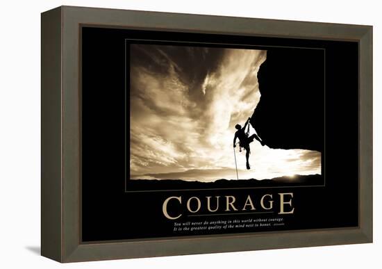 Courage-null-Framed Stretched Canvas