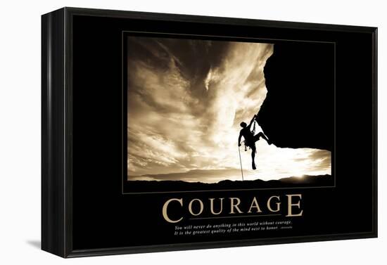 Courage-null-Framed Stretched Canvas