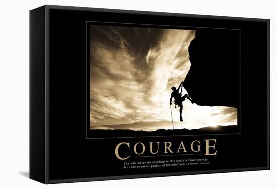 Courage-null-Framed Stretched Canvas