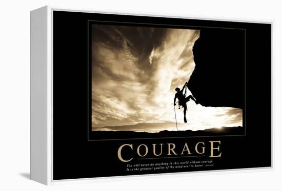 Courage-null-Framed Stretched Canvas