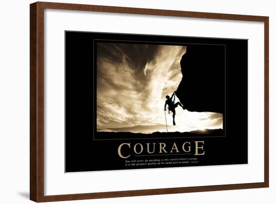 Courage-null-Framed Art Print