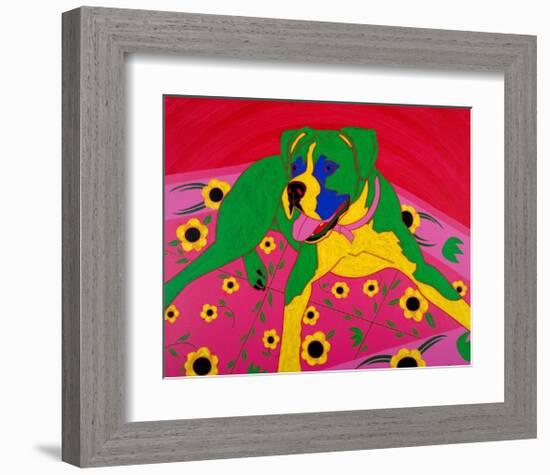 Courageous Clown-Angela Bond-Framed Art Print