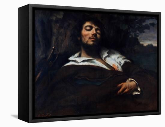 Courbet: Self-Portrait-Gustave Courbet-Framed Premier Image Canvas