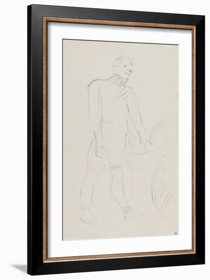 Coureur cycliste : Zimmerman et sa machine, 1894-Henri de Toulouse-Lautrec-Framed Giclee Print