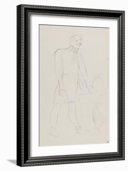 Coureur cycliste : Zimmerman et sa machine, 1894-Henri de Toulouse-Lautrec-Framed Giclee Print