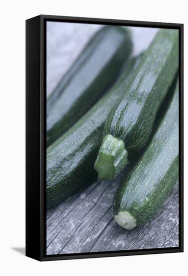 Courgettes (Curcurbita Pepo)-Maxine Adcock-Framed Premier Image Canvas