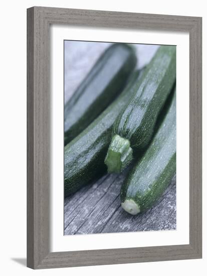 Courgettes (Curcurbita Pepo)-Maxine Adcock-Framed Photographic Print