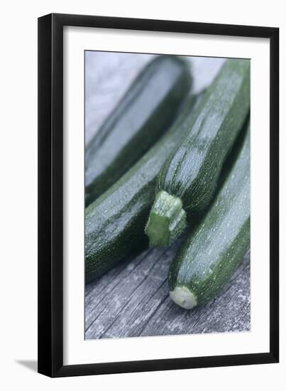 Courgettes (Curcurbita Pepo)-Maxine Adcock-Framed Photographic Print