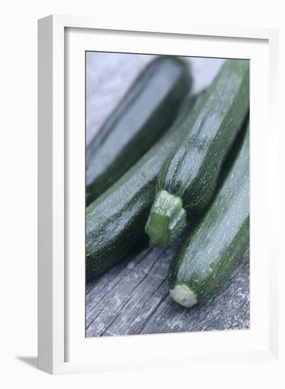 Courgettes (Curcurbita Pepo)-Maxine Adcock-Framed Photographic Print