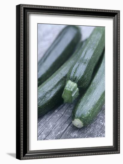 Courgettes (Curcurbita Pepo)-Maxine Adcock-Framed Photographic Print