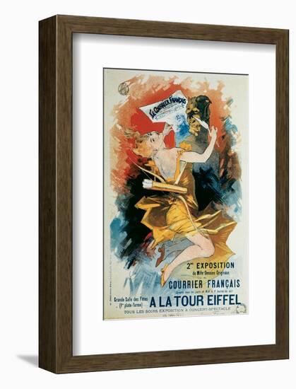 Courrier Francais, A La Tour Eiffel-Jules Chéret-Framed Art Print
