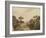 Cours d'eau aux rives boisées ou Impression de crépuscule-Rembrandt van Rijn-Framed Giclee Print