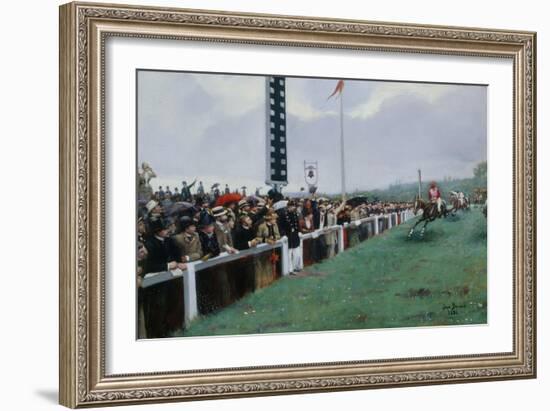 Courses à Longchamp, 1886-Jean Béraud-Framed Giclee Print