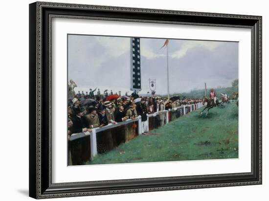 Courses à Longchamp, 1886-Jean Béraud-Framed Giclee Print