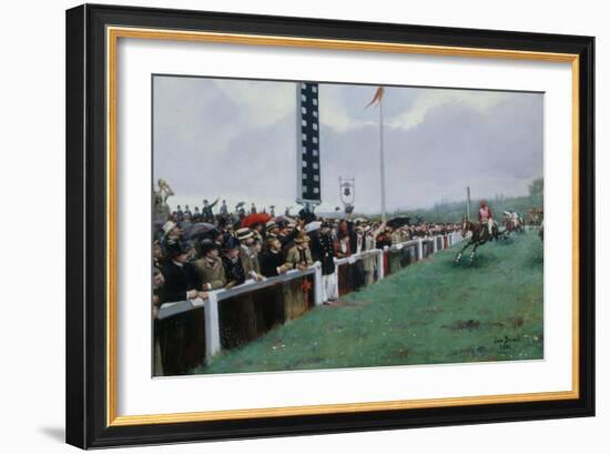 Courses à Longchamp, 1886-Jean Béraud-Framed Giclee Print