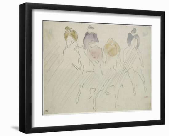 Courses à Longchamp-Edouard Manet-Framed Giclee Print