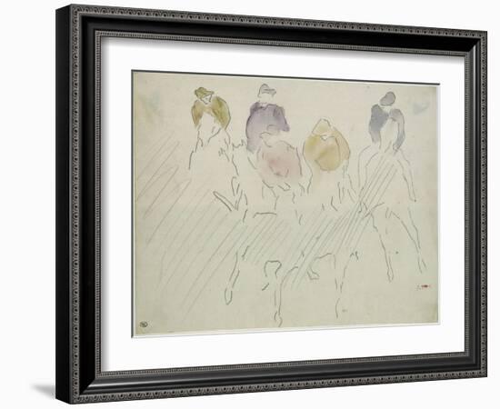 Courses à Longchamp-Edouard Manet-Framed Giclee Print