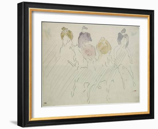 Courses à Longchamp-Edouard Manet-Framed Giclee Print