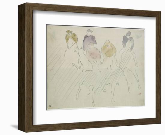 Courses à Longchamp-Edouard Manet-Framed Giclee Print