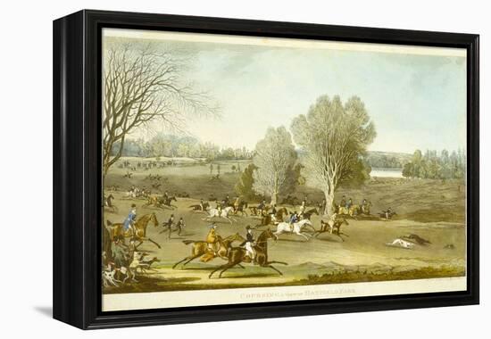 Coursing - a View of Hatfield Park, Engraved by James Pollard (1797-1867)-James Pollard-Framed Premier Image Canvas