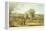 Coursing - a View of Hatfield Park, Engraved by James Pollard (1797-1867)-James Pollard-Framed Premier Image Canvas