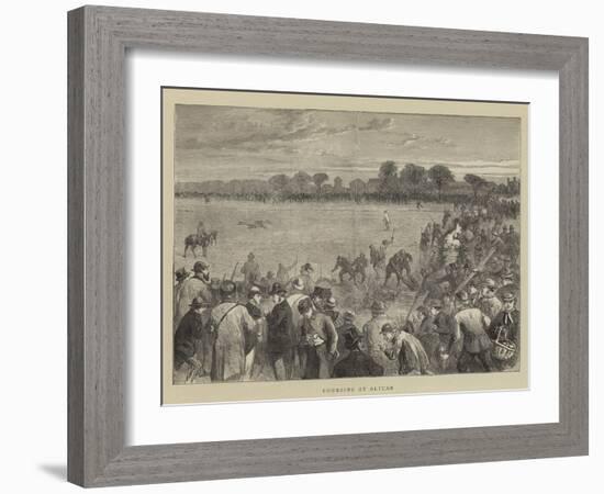 Coursing at Altcar-null-Framed Giclee Print