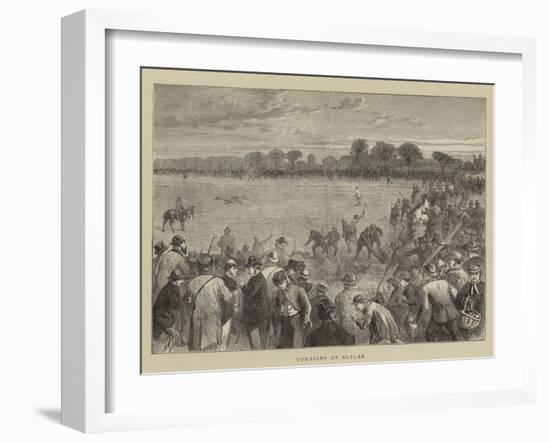 Coursing at Altcar-null-Framed Giclee Print