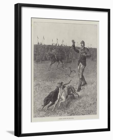 Coursing, Slipping the Greyhounds-S.t. Dadd-Framed Giclee Print