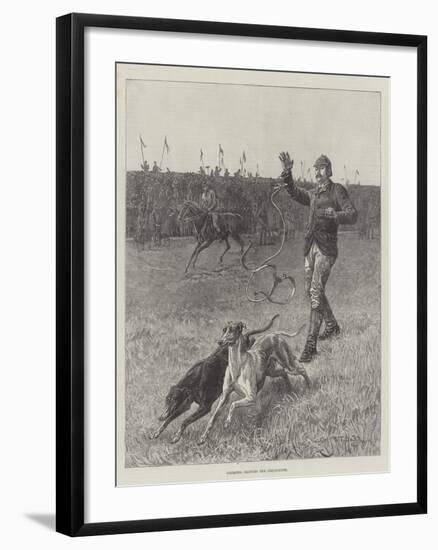 Coursing, Slipping the Greyhounds-S.t. Dadd-Framed Giclee Print