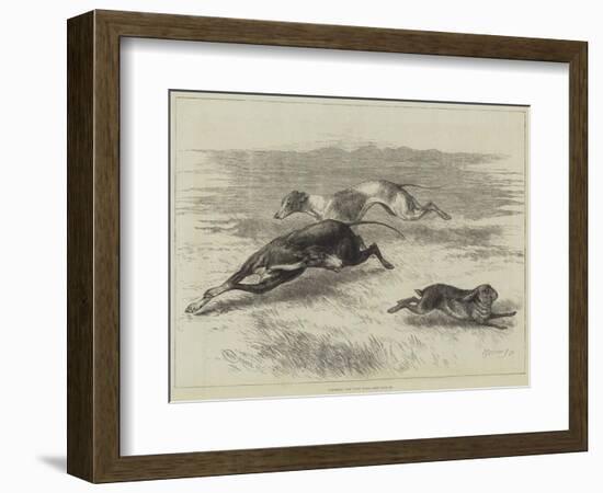 Coursing, the First Turn-null-Framed Giclee Print