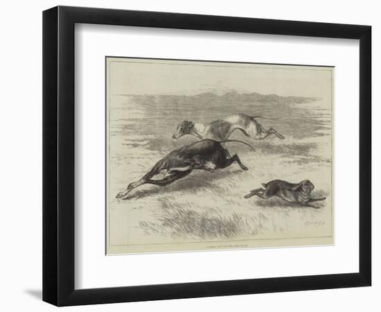 Coursing, the First Turn-null-Framed Giclee Print