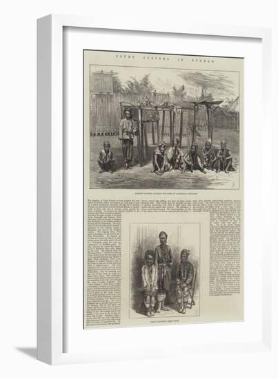 Court Customs in Burmah-null-Framed Giclee Print