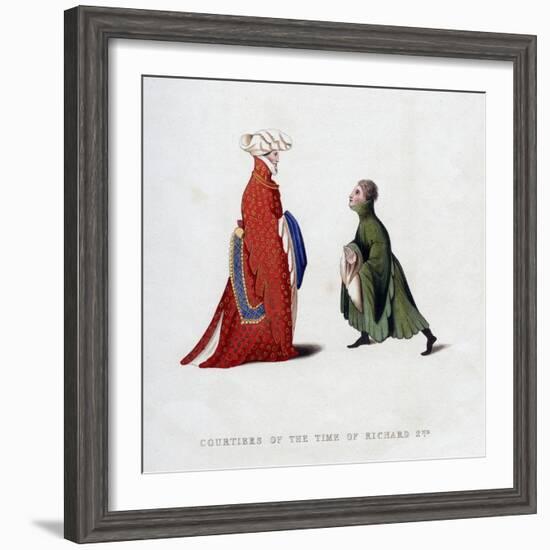 Court Dress, 14th Century-Henry Shaw-Framed Giclee Print