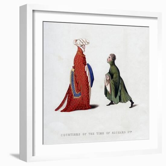 Court Dress, 14th Century-Henry Shaw-Framed Giclee Print