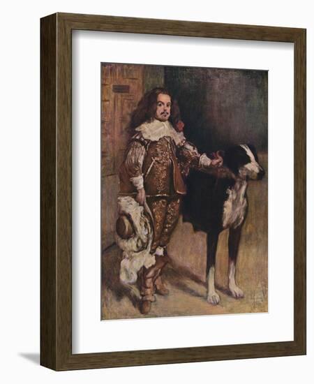 Court Dwarf Don Antonio El Ingles, (1640-1645), 1903-Diego Velazquez-Framed Giclee Print