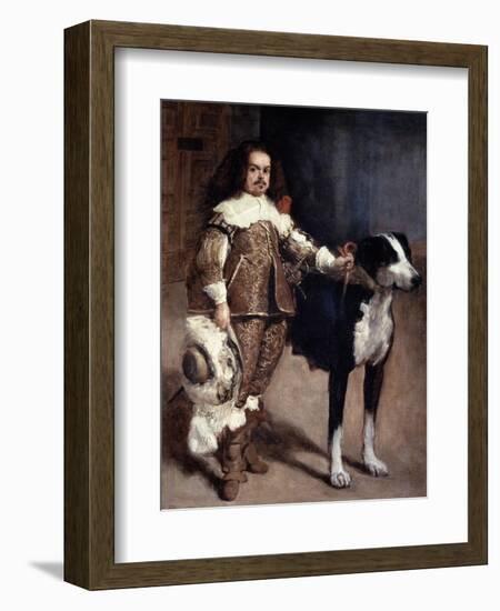 Court Dwarf Don Antonio El Inglés, 1640-1645-Diego Velazquez-Framed Giclee Print