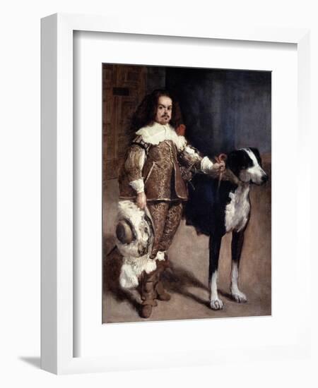 Court Dwarf Don Antonio El Inglés, 1640-1645-Diego Velazquez-Framed Giclee Print